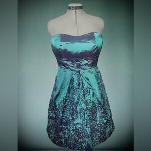 NWT, Ruby róż strapless iridescent cocktail dress, Sz 7